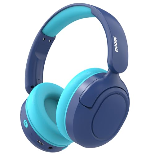 MIDOLA Kids Bluetooth Headphones Active Noise Cancelling Lightweight Wireless Headphone for Kid Volume Limited 85/94dB Foldable Over-Ear Headset with Aux/Mic,68 Hours Playtime,for Toddler Child Blue - color: Prussian Blue