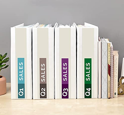 Avery Standard View 3 Ring Binder, 3" Round Rings, 460-Sheet Capacity, 3.5 Inch Wide Spine, 1 White Binder, Ideal for Lightweight Organization and Occasional Referencing (05741) - size: 3"