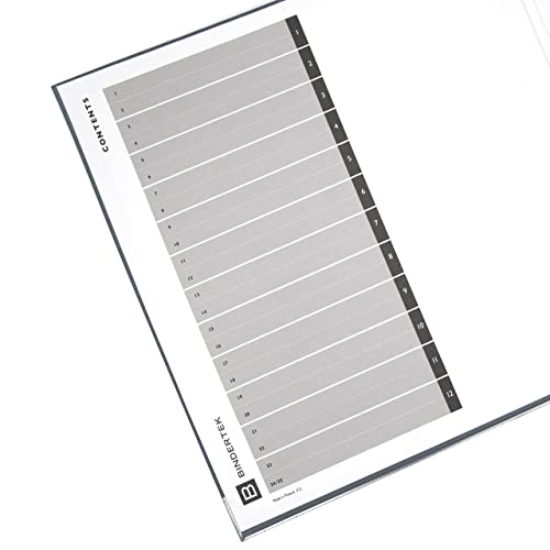 3-Ring Premium Binder - Dark Gray, 3" Spine, by Bindertek | 525 Sheet Capacity, 2" D-Rings, Linen-Textured Covers, Steel Reinforced Edges, Spine Label Included - color: Dark Gray, size: 3" Spine