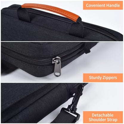 9-11 Inch Tablet Shoulder Bag Carrying Case for 11" iPad Pro M5 M4/ iPad Air 11" M4 M3 M2 2026 2025, iPad A16 11", New Amazon Fire Max 11/10.1" Fire HD 10 Plus, Vertical Laptop Sleeve Handbag, Black - size: 9-11 Inch