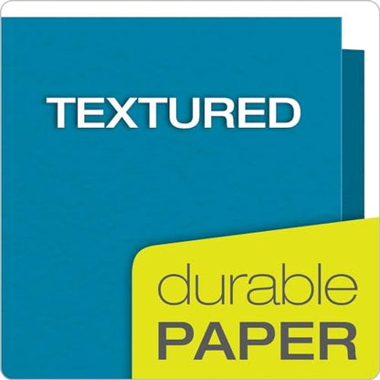 Oxford Two-Pocket Folders w/Fasteners, Light Blue, Letter Size, 25 per Box (57701) - color: Light Blue, size: 25 Count