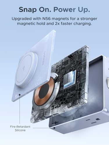 UGREEN Power Strip with 4 Power Outlets, 15w Wireless Charger, 20W PD3.0 USB C Fast Charging, 2 USB-C Ports, 2 USB A Ports, Desk Charging Station for Office, Conference, Home Use