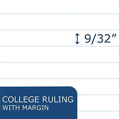 ROARING SPRING 5 Subject Spiral Notebook, 11" x 9", College Ruled, 200 Perforated Sheets, Assorted Eco Press Covers, 5 Double Storage Pockets, Made in USA - size: 11" x 9" 200 Sheets (Pack of 1), style: Single Notebook