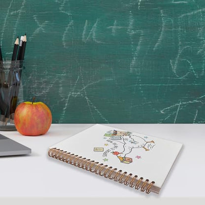 VNWEK IEP Goose Teacher Spiral Notebook Journal 5.5x8.3 Inch, Special Education Teacher Appreciation Gifts Journal for Women, Funny SPED Educator Goose Lined Hardcover Spiral Notebook - color: lz-notebook-8