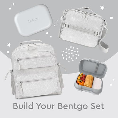 Bentgo Kids Snack Leak-Proof 2 Compartment Bento-Style Container | For Snacks & Small Meals, Easy-Open Latch, Dishwasher Safe, BPA-Free for School, Daycare, & Sports, Ages 3+ (Gray) - color: Gray