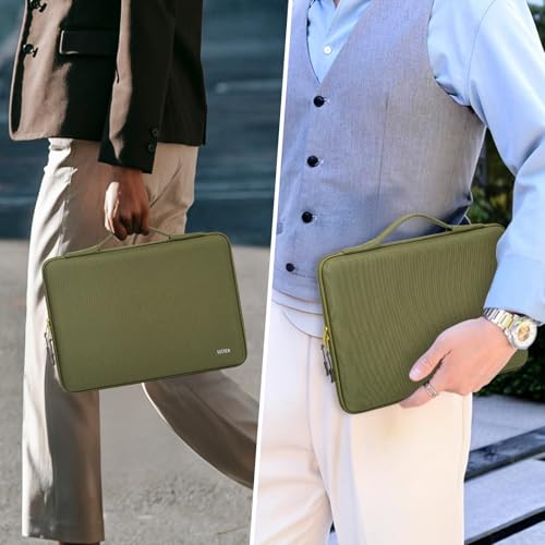 Hard Laptop Sleeve Case for 13.6" MacBook Air, 14" MacBook Pro | Fit MacBook Air M2/M3 A2681 A3113, 14" MacBook Pro M4/M3/M2/M1 Pro/Max A3112 A3401 A3185 A2992 A2918 A2779, Water-Resistant - color: Green