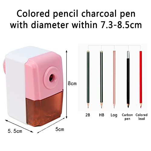 Pencil Sharpeners Manual Sharpener Desktop Colored Pencil Sharpener Handheld Children Kids Gift School Stationery Office Students Supplies (Blue)