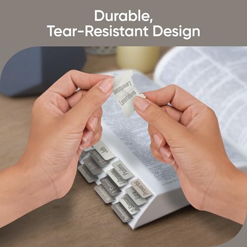 EssexWares - Sandy Beige Bible Tabs for Old and New Testament, 80 Large Print Tabs for Bible Study, Water-Resistant and Durable Index Tabs for Women and Men - 1.7" Wide - color: Sandy Beige