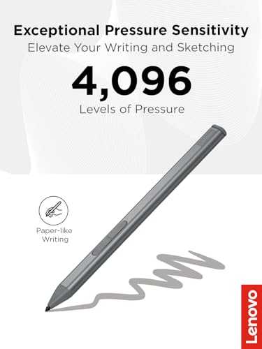 Lenovo Slim Pen – Magnetic Precision Stylus for Lenovo Laptops – 4096 Pressure Levels, Tilt Sensitivity, Rechargeable, Perfect for Drawing, Digital Art, Note-Taking - style: Slim Pen