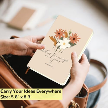 Floral Inspirational Notebooks, Christian Sayings Journal Notebook, Christian Gifts for Women, Journal Notebooks for Note Taking, Bible Journaling Notebook Bible Verse Scripture Prayer Planner - color: Multi 1574