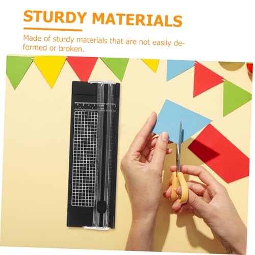 VILLCASE Daily Use Paper Cutter Portable Countertop Trimmer for Photos and Crafts Easy Manual Sturdy Construction for Scrapbooking and Classroom Use Modern Design