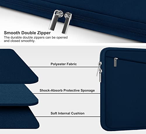 Laptop Sleeve Case, 15.6 inch, Durable Computer Carrying Bag Protective Case Briefcase Handbag with Front Pocket, Slim Laptop Cover for 15.6 Inch HP, Dell, Lenovo, Asus, Notebook, Blue - color: Blue, size: 15.6 Inch