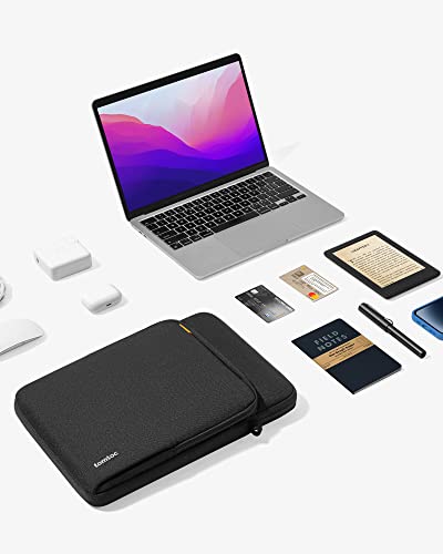 tomtoc 360 Protective Laptop Sleeve Designed for 16-inch New MacBook Pro M5/M4/M3/M2/M1 Pro/Max 2026-2019, Water-Resistant Well-Organized Accessory Sleeve Case with Handle - size: 16 inch for New Macbook Pro