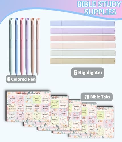 Bible Journaling Kit Study Kit, Bible Highlighter and Pens No Bleed - color: Set01