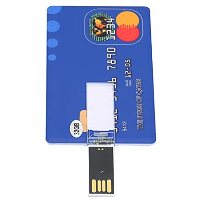 Card U Disk, Simple Unique USB Flash Drive 32GB Computer External Student Office Creative Portable Storage Card Shape U Disc,for Computer Laptop Desktop