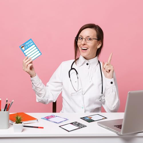 Geyee 24 Pcs Fun Nurse Sticky Notes with Funny Pens 3 x 4 Inch to Do List Notepads with Sayings Pen for Coworkers Nurse Teacher Employee Office Staff Work Team Appreciation Gifts - style: Fun Nurse