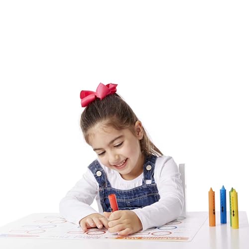 Melissa & Doug Learning Mat Crayons - 5 Colors (Pack of 2) - size: 1 Count (Pack of 2)