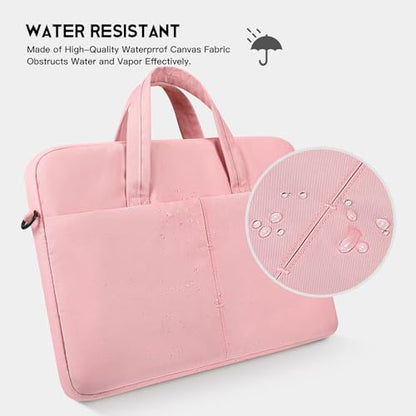 14 Inch Laptop Case Sleeve for HP Chromebook14/ Stream, Lenovo IdeaPad Flex 5, MacBook Air 15.3 M5, 13.5 Inch Surface Laptop 7/6 Carrying Bag, Pink - color: Pink, size: 13.3-15 Inch