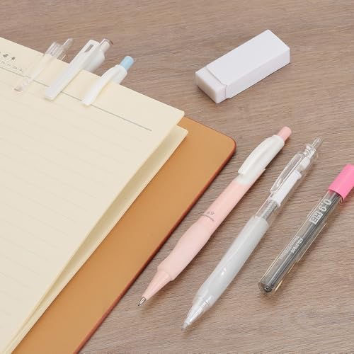 M&G 5Pcs Mechanical Pencil Set, 0.5mm Mechanical Lead Pencils for Drafting Sketching Art Class Writing Office Classroom, White