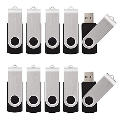 20 Pack 16GB USB Flash Drives - 2.0, Black - color: Black, size: 16GB-20PACK
