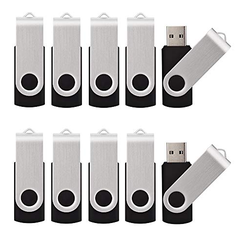 10 Pack 8GB USB Flah Drive USB 2.0 USB Memory Stick-Black - color: Black, size: 8GB