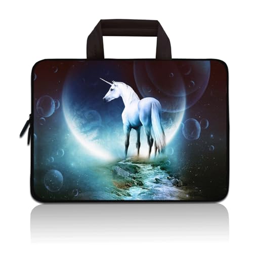 11 11.6 12 12.1 12.5 inch Laptop Carrying Bag Chromebook Case Notebook Ultrabook Bag Tablet Neoprene Sleeve (Unicorn) - color: Unicorn