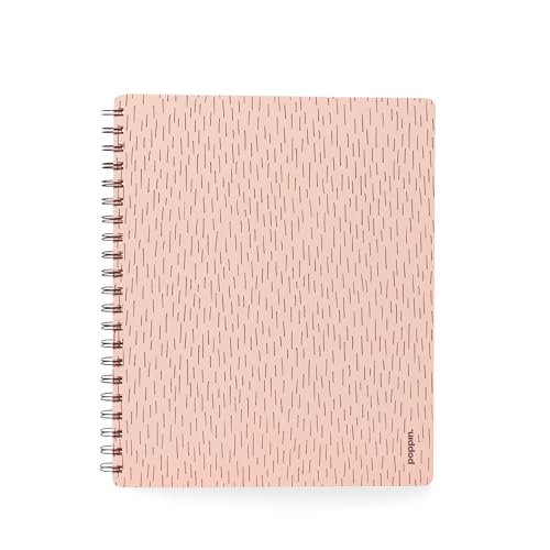 Poppin Spiral Notebook, 1 Subject College Ruled Notebook, 80 Sheets, Easy Tear Pages, Elements Collection (Blush Pink Elements, 1-Subject) - color: Blush Elements, size: 1 Subject