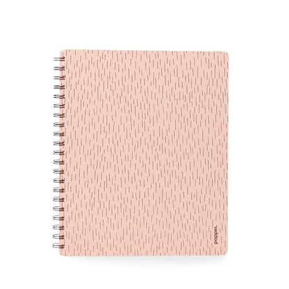 Poppin Spiral Notebook, 1 Subject College Ruled Notebook, 80 Sheets, Easy Tear Pages, Elements Collection (Blush Pink Elements, 1-Subject) - color: Blush Elements, size: 1 Subject