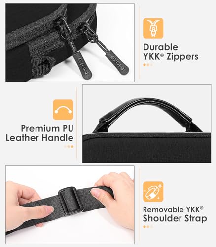 MoKo 9-11 Inch Tablet Sleeve Bag 360° Protetive Carrying Case Compatible with iPad 10th 10.9, iPad Air 5/4th 10.9, iPad 9/8th 10.2, iPad Pro 11, Tab S8/S9 11, with Handle and Shoulder Strap, Black - color: Black & Gray
