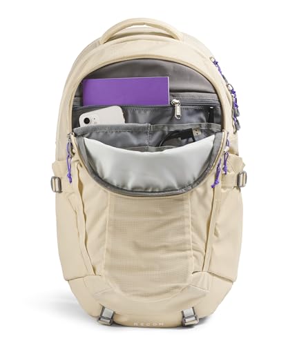 The North Face Women's Recon Everyday Laptop Backpack, Gravel/Optic Violet, One Size - color: Gravel/Optic Violet