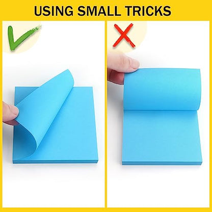 Eastern Wolf Sticky Notes 3x3 inch, 8 Bright Multi Colors, 85 Sheets/Pad | Self-Stick, Multi-Color, Removable & Residue-Free - color: 3x3 8 Pads Bright Colors