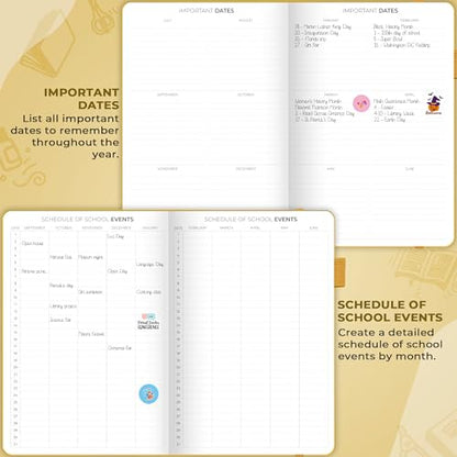 Clever Fox Teacher Planner, School & Homeschool Book, B5 Size Amber Yellow | Undated, 7x10, lay-flat binding, heavy-duty hardcover, teacher lesson weekly & daily planner, homeschool supplies - color: Amber Yellow, size: Smaller than A4 (7″ x 10″)