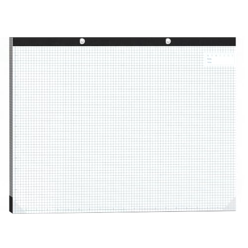 Thboxes 1 Pack 22"x17" Engineering Graph Paper 50 Sheets 4x4 Quad Ruled | Easy Tears Off Grid Paper Pad, Giant Drafting Pad for Office School Engineer Architect Designer Mathematician Draftsman