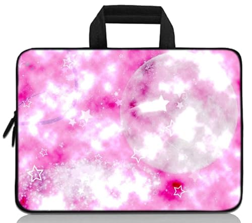11 11.6 12 12.1 12.5 inch Laptop Carrying Bag Chromebook Case Notebook Ultrabook Bag Tablet Neoprene Sleeve (Dreamy Pink) - color: Dreamy Pink