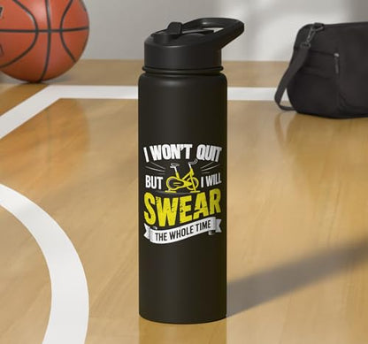 Indoor Spinning Funny Spin Class Stainless Steel Insulated Water Bottle