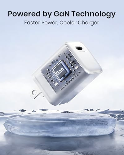 wegear 30W Compact Wall Charger, USB C Charger Block with GaN III Tech, PD3.0 PPS QC4.0 Fast Charging Foldable Power Adapter for iPhone 17 16 15, Galaxy, Pixel, iPad, AirPods(White with Cable, 2 Pack) - color: White, size: 2 Pack+Cables
