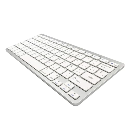 Wireless Spanish Keyboard, Minority Language Keypad Ultra Thin Lightweight Silent Bluetooth Keyboards for Laptop/PC/Tablet/Desktop/Smart TV Teclado Español (Spanish) - style: Spanish