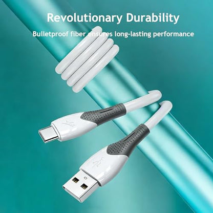 USB A to USB C Fast Charging Cable 3FT 5-Pack, USBA to USBC 100W Fast Charging Cable & 480Mbps, Android Auto and CarPlay Cable Cable for Google Pixel,Samsung Galaxy,iPhone 15/16/17 and More-White
