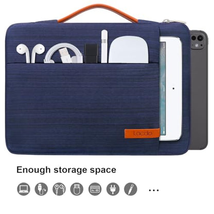 Lacdo 360° Protective Tablet Sleeve Case for 13 inch New iPad Air M4 M3 M2 2026-2024, 13-inch iPad Pro M5 M4 2025-2024, 12.9 inch iPad Pro 6 5 4 3, iPad Pro Air 13 inch Sleeve, Tablet Case Bag, Blue - color: Blue, size: New iPad Pro Air 12.9-13 Inch