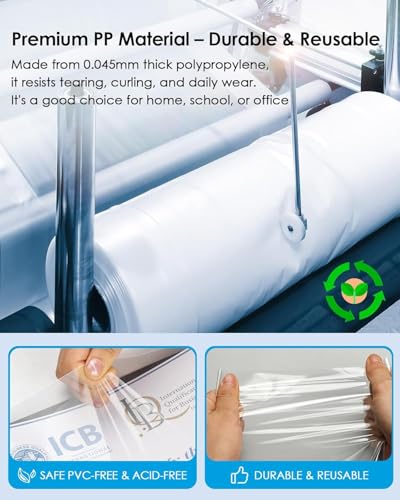 KTRIO Sheet Protectors 8.5 x 11, Page Protector for 3 Ring Binder, 100 Pack | Crystal Clear, Top Loading, PVC-Free & Acid-Free Polypropylene, No Print Transfer, Protects Letter Size Documents