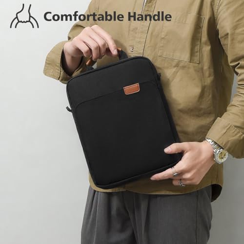 KIZUNA Tablet Sleeve Case 10 Inch Shoulder Bag for 11" iPad Pro M4 M2/11 10.5" 10.9" iPad Air M2/ 10.9" iPad 10 9 8/10" Surface Go 3/ Samsung Galaxy Tab A8/10.5" Galaxy Tab S6,Black - color: Black, size: 9.7-10.5 Inch / 10.5" 11" iPad Pro