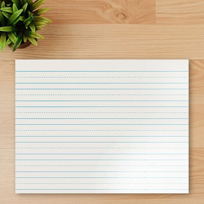 School Smart - 85350 Skip-A-Line Ruled Writing Paper, 3/4 Inch Ruled Long Way, 10-1/2 x 8 Inches, Pack of 500 White - size: 10.5" x 8" - 3/4" Ruled