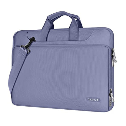 MOSISO 360 Protective Laptop Bag 13.3 inch, 13-14 inch Computer Bag Compatible with MacBook Air 13 inch/Pro 13 inch/Pro 14 inch,HP,Dell,Notebook, Laptop Carrying Case with Strap&Handle, Lavender Gray - color: Lavender Gray, size: 13.3 inch