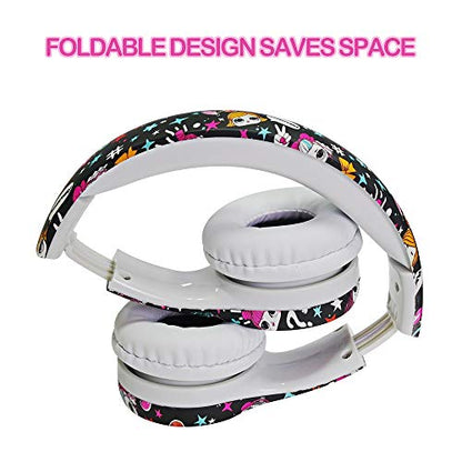 Girls Headphones for Kids,Toddler Kid Headphones with mic & Audio Sharing Port+ Volume Limited,Boys Girls Baby Children Toddlers School use（(Girls Headphones) - color: multi colour