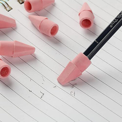 Mr. Pen- Pencil Top Erasers, 120 Pack, Pink, Latex-Free | No-Smudge Cap Pencil Erasers for Precise Erasing, Kids, Teachers, Studying Supplies - color: Pink, size: 120 Pack