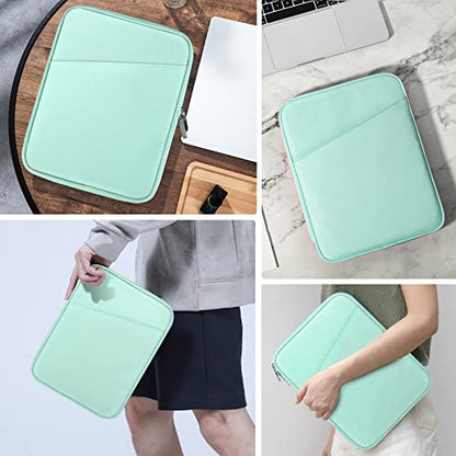 MoKo 9-11 Inch Tablet Sleeve Case, Fits 11inch iPad Air M3, iPad A16 2025, Pro 11 M4, iPad 10/9/8/7th, Galaxy Tab S9/S8/A8/A7, Protective Bag Carrying Case with Pocket,Mint Green - color: Mint Green, size: 9-11 Inch