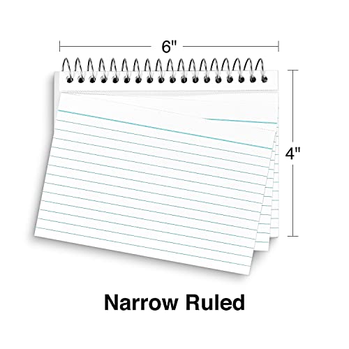 Staples Index Cards, 4" x 6", Lined, White, 900 Pack – Bulk Ruled Cards for Notes, Recipes & Study Use - style: 9 Pack