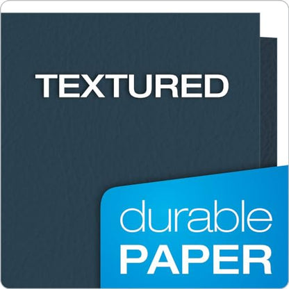 Oxford Twin-Pocket Folders, Textured Paper, Letter Size, Dark Blue, Holds 100 Sheets, (57538EE) 25 Count (Pack of 5) - color: Dark Blue, size: 25 Count (Pack of 5)