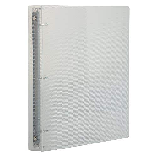 JAM PAPER Plastic 1 inch Binder - Clear 3 Ring Binder - Sold Individually - color: Clear, size: 1 inch