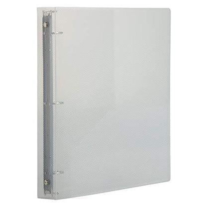 JAM PAPER Plastic 1 inch Binder - Clear 3 Ring Binder - Sold Individually - color: Clear, size: 1 inch
